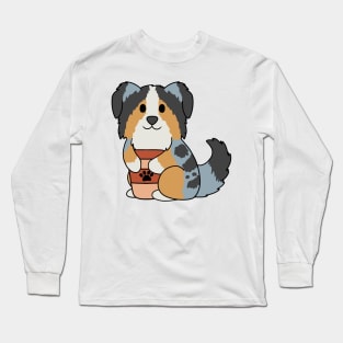 Australian Shepherd Coffee Long Sleeve T-Shirt